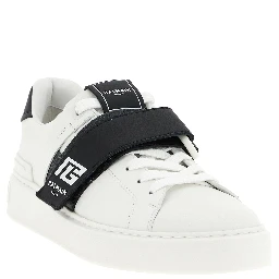 Bicolor Calfskin Low Top Sneakers