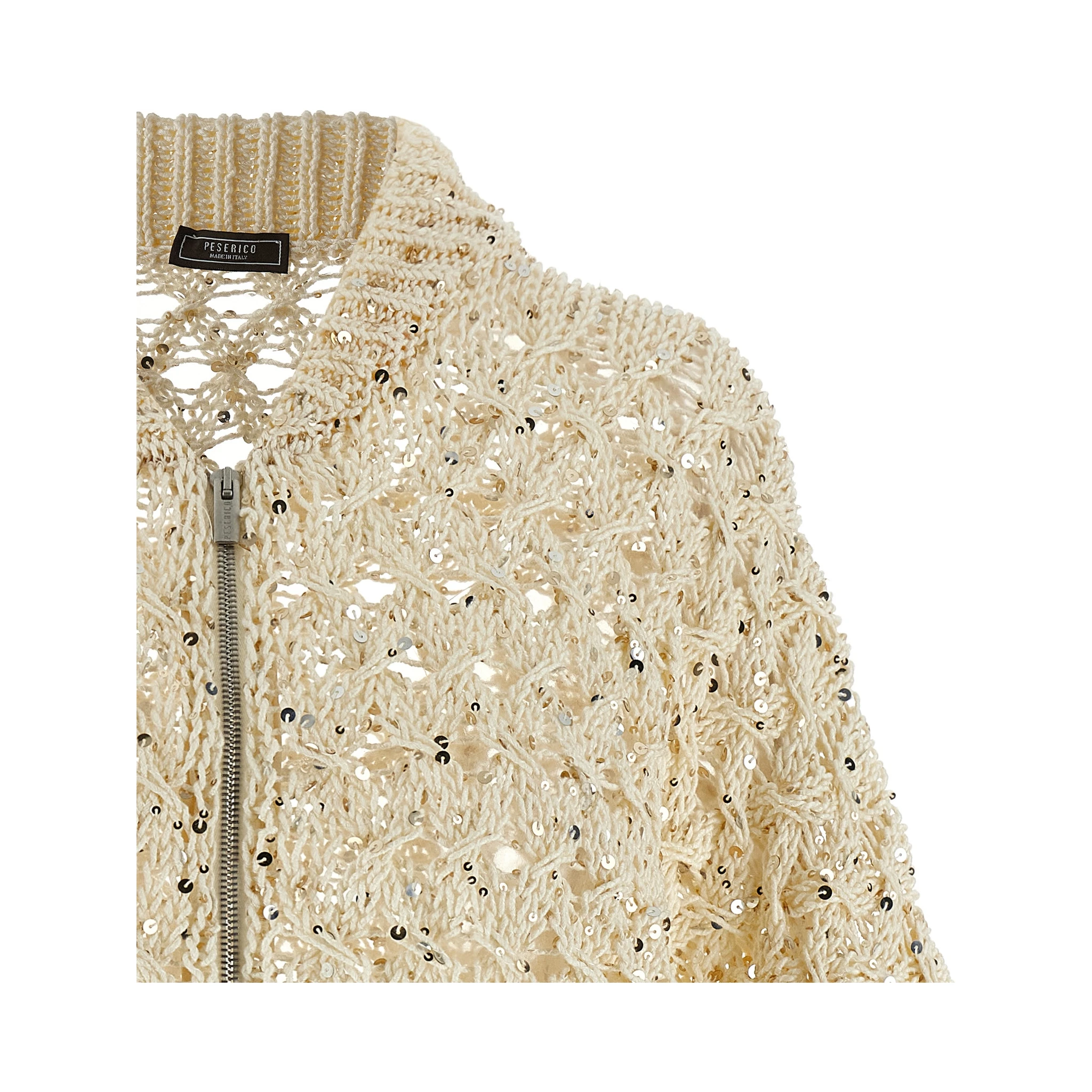 Beige Cotton Cardigan