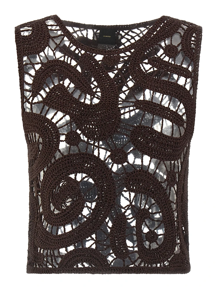 Brown Viscose Blouse