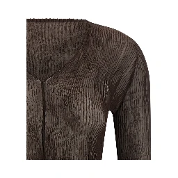 Brown Polyester Blouse