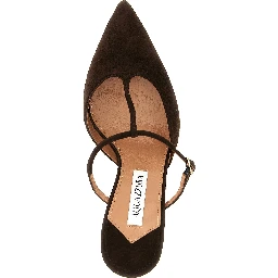Brown Goatskin High Heel Pumps
