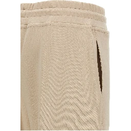 Beige Cotton Joggers (Workout Pants)