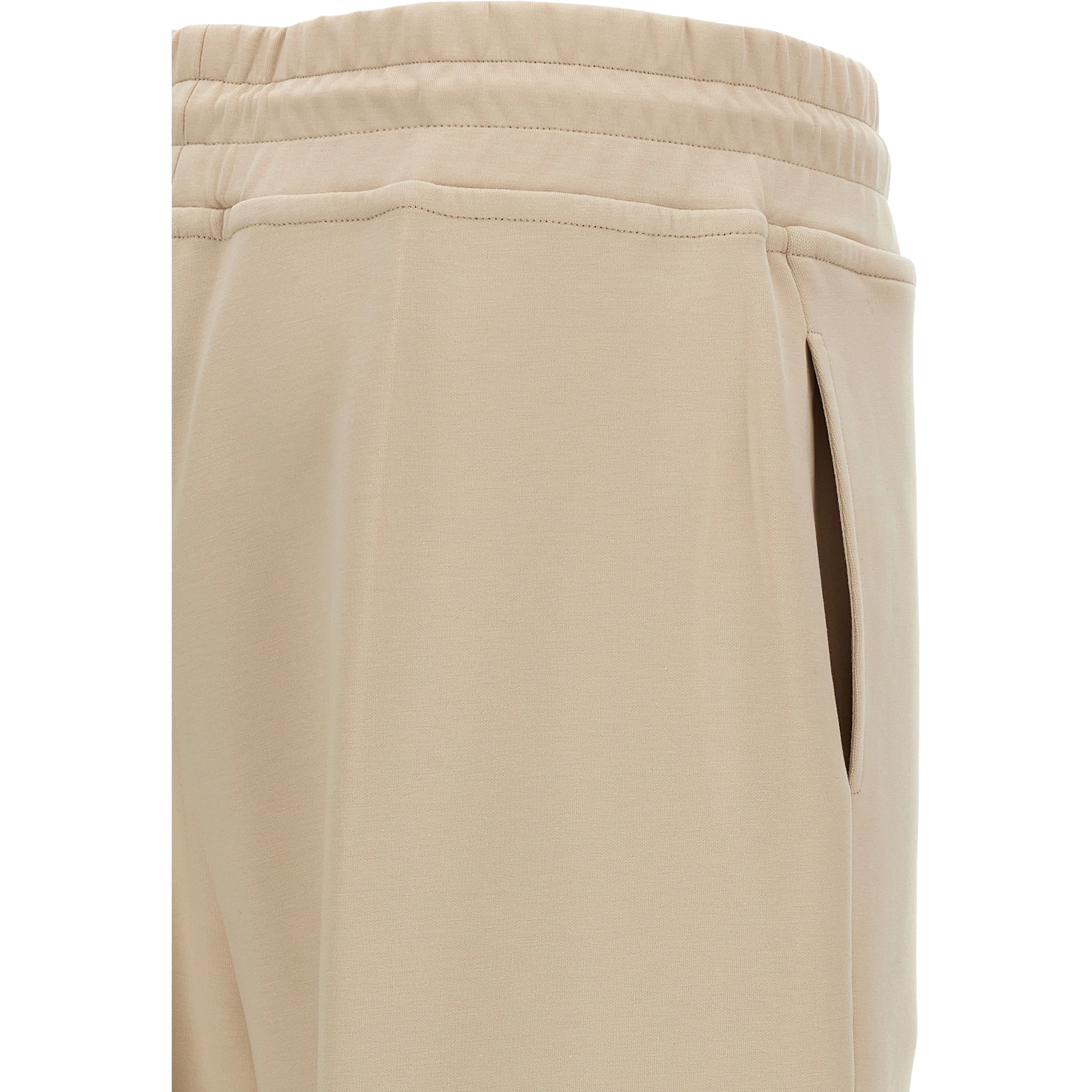 Beige Cotton Joggers (Workout Pants)