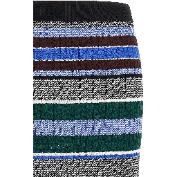 Multicolor Viscose Midi Skirt