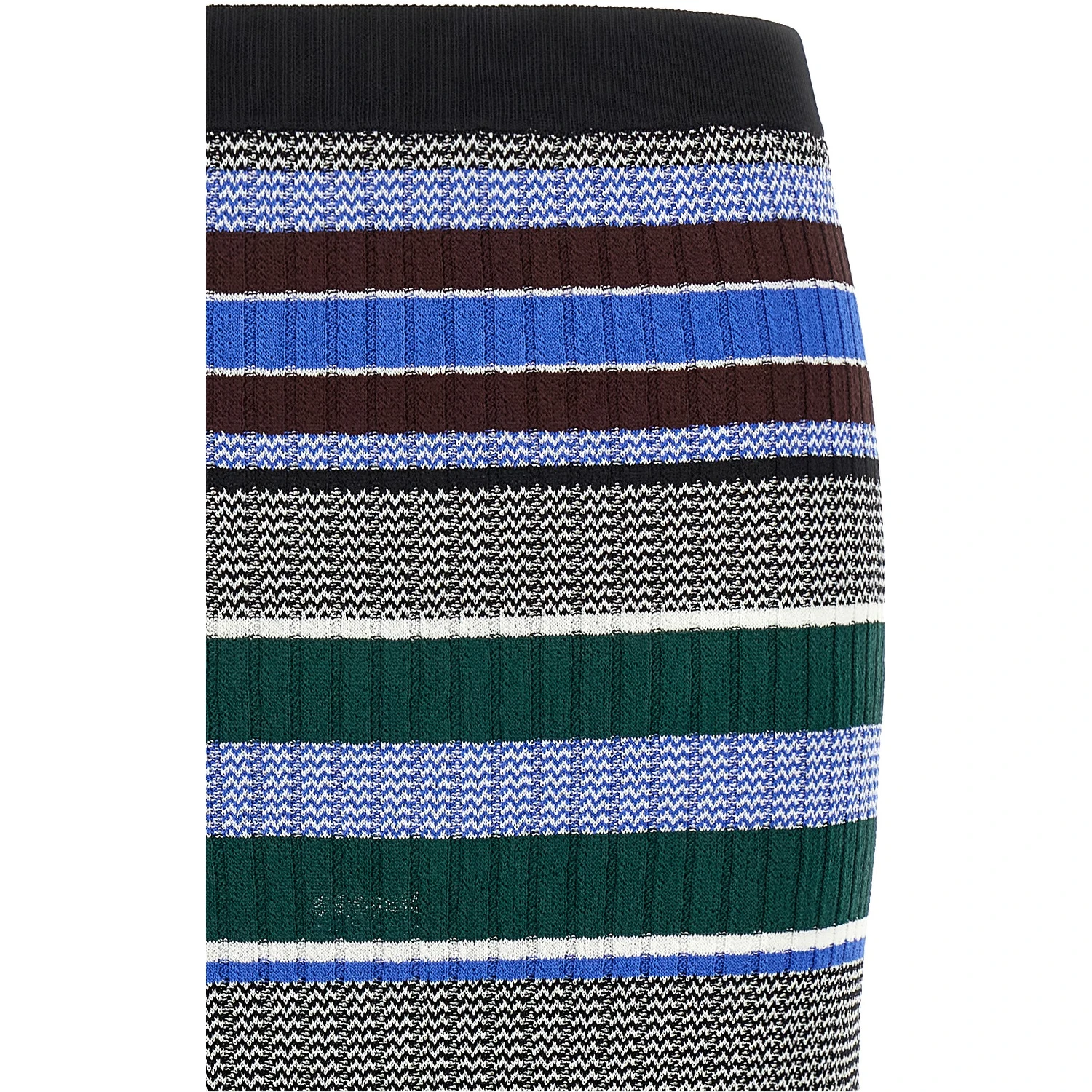 Multicolor Viscose Midi Skirt
