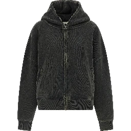 Gray Cotton Hoodie