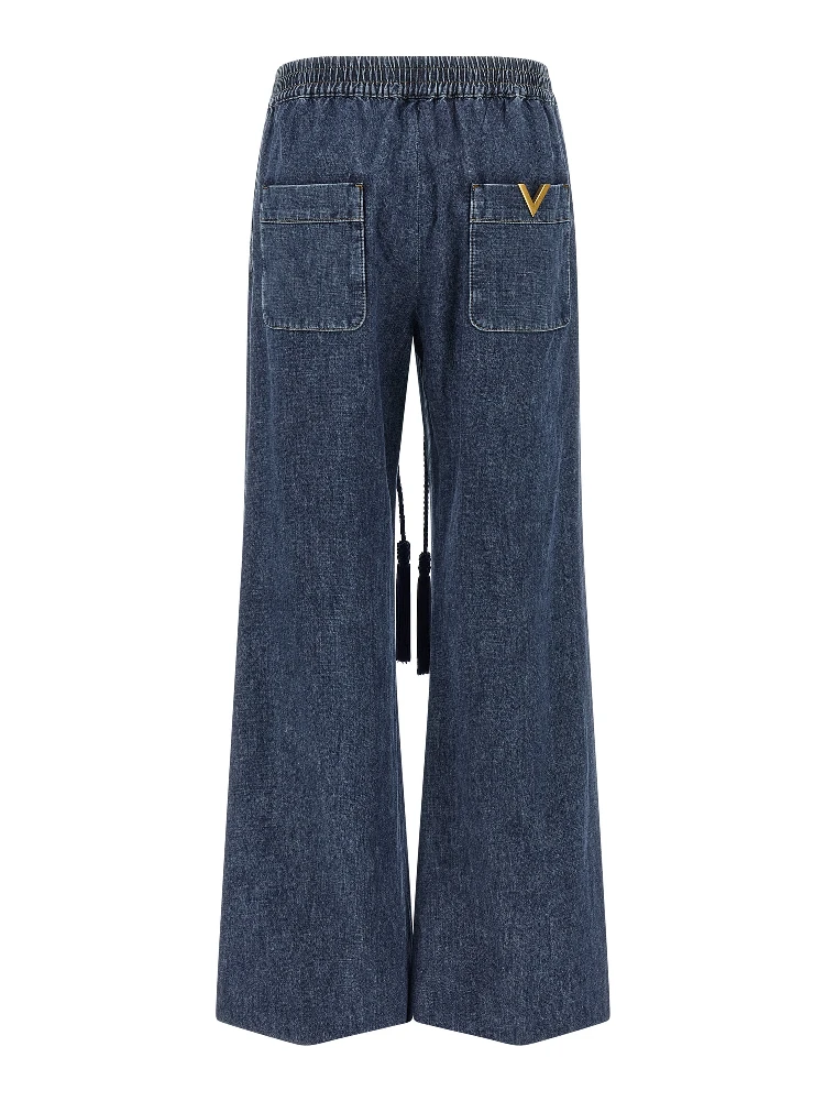 Blue Cotton Flared Jeans alternative