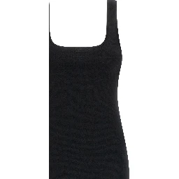 Black Viscose Midi Dress