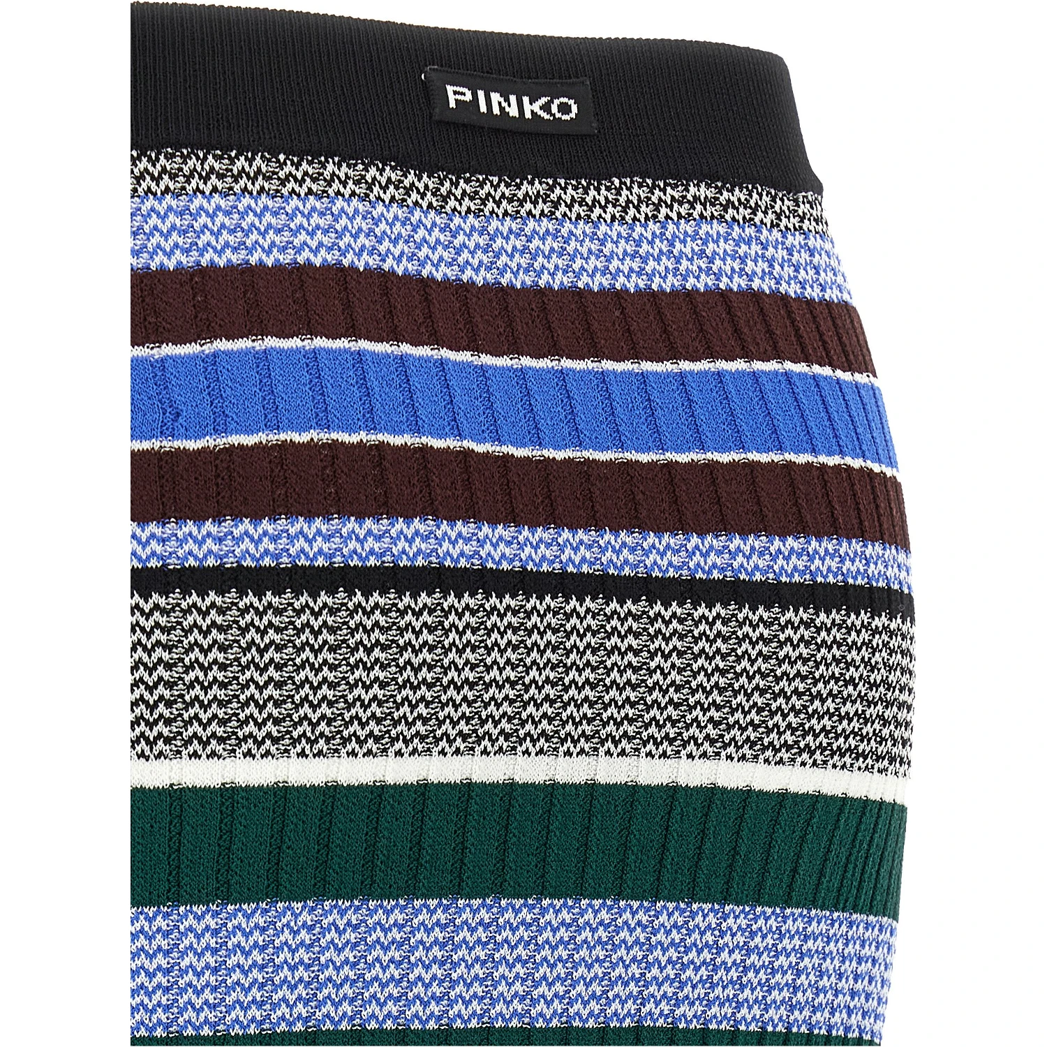 Multicolor Viscose Midi Skirt