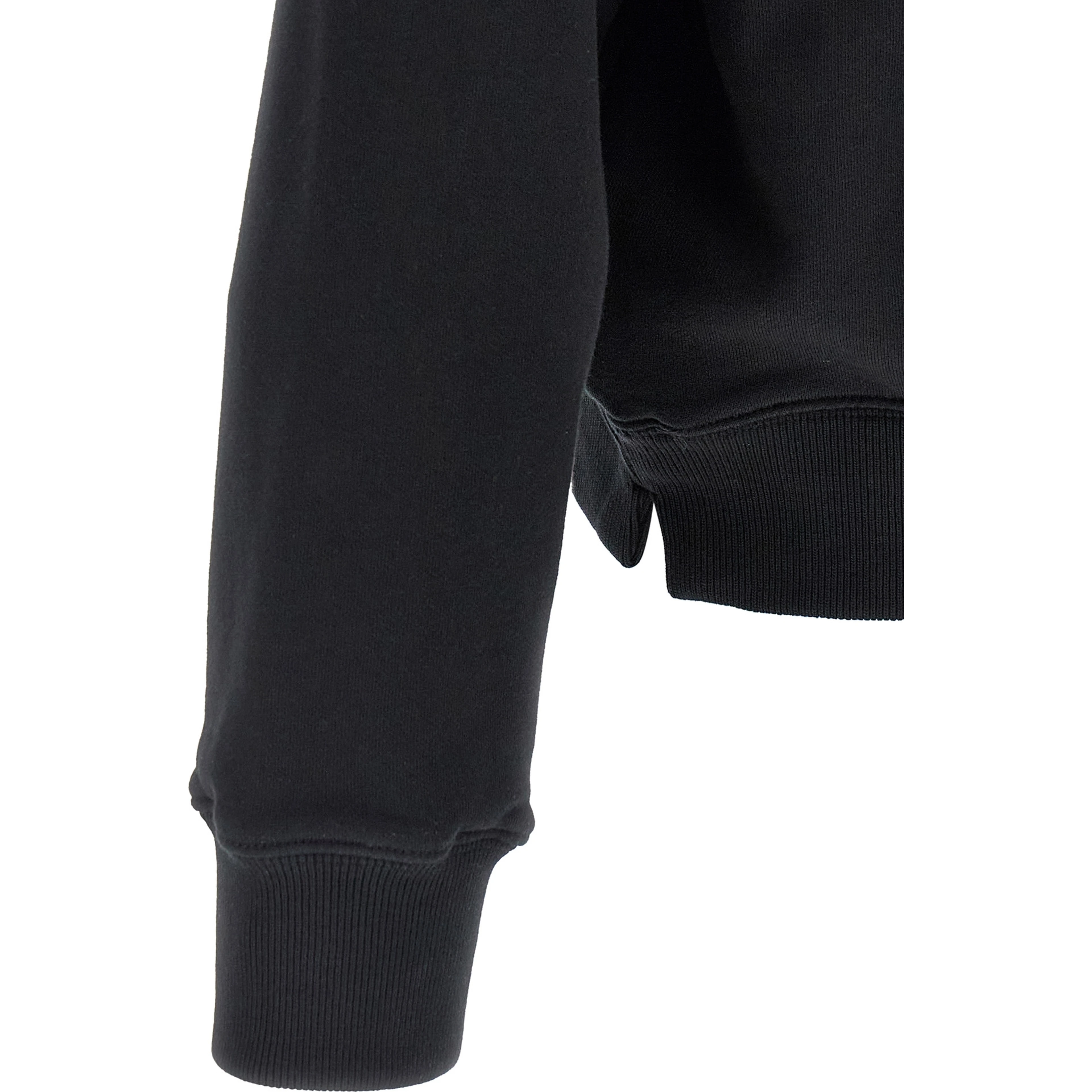 Black Cotton Sweatshirt