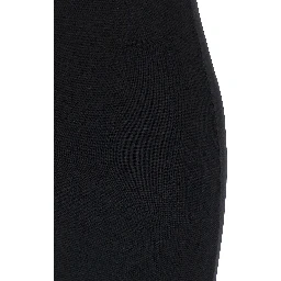 Black Viscose Midi Dress