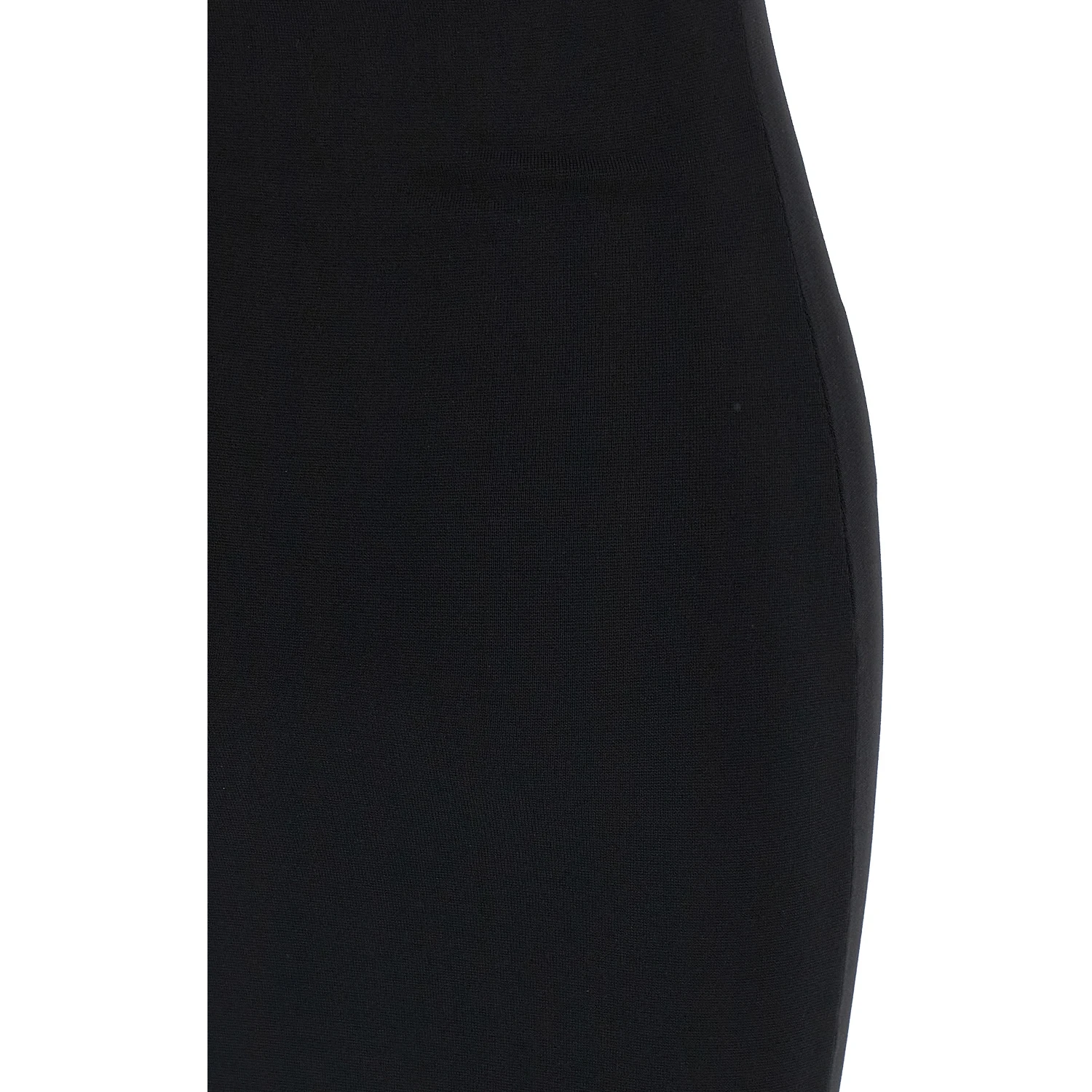 Black Viscose Midi Dress