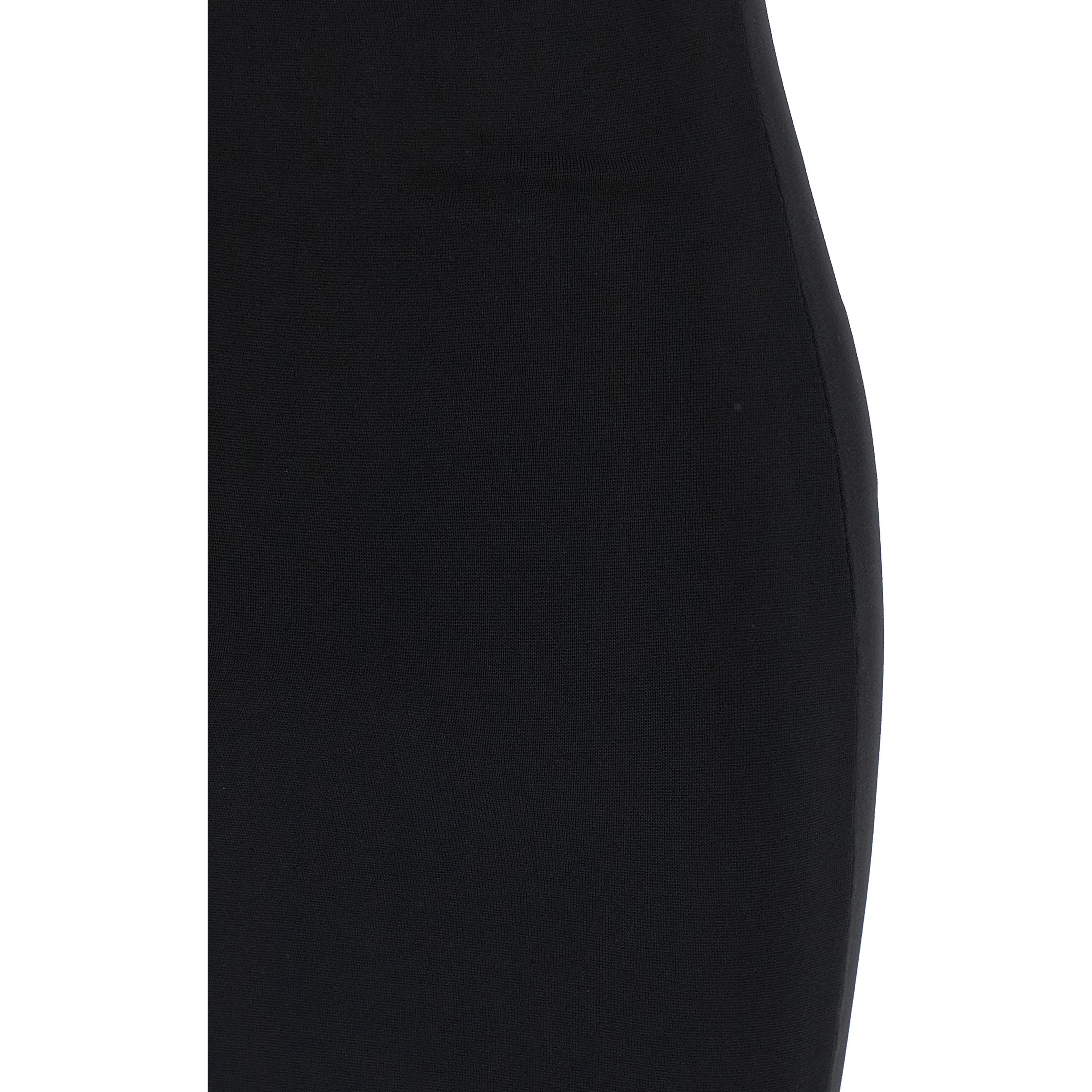 Black Viscose Midi Dress
