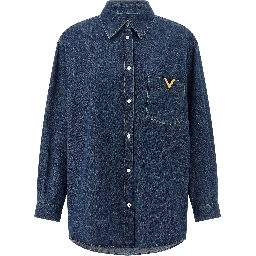 Blue Cotton Blouse
