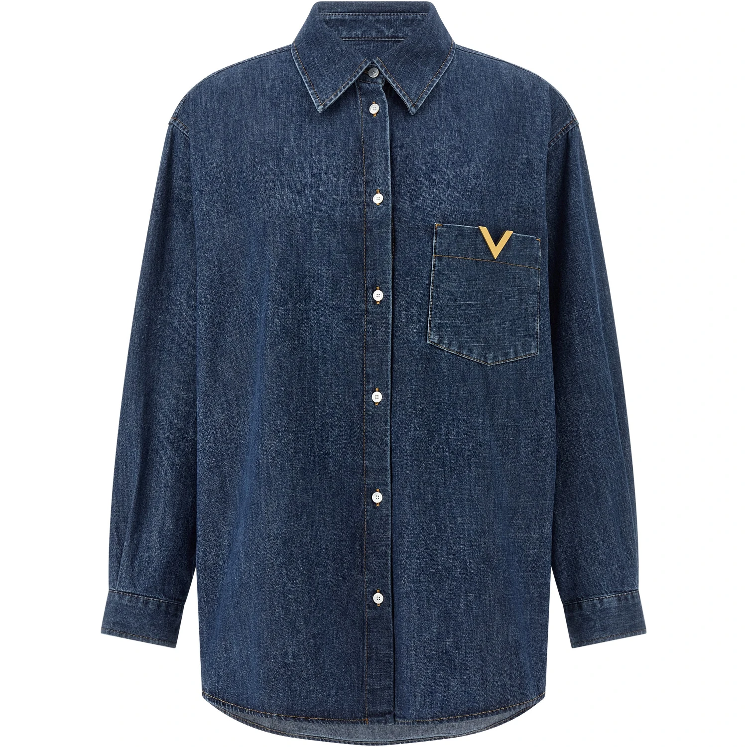Blue Cotton Blouse