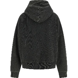 Gray Cotton Hoodie