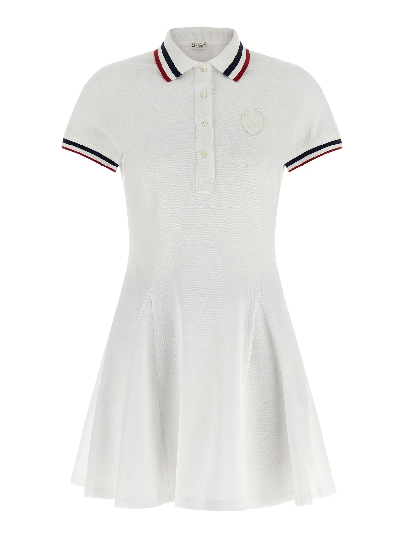 White Cotton Short Dress