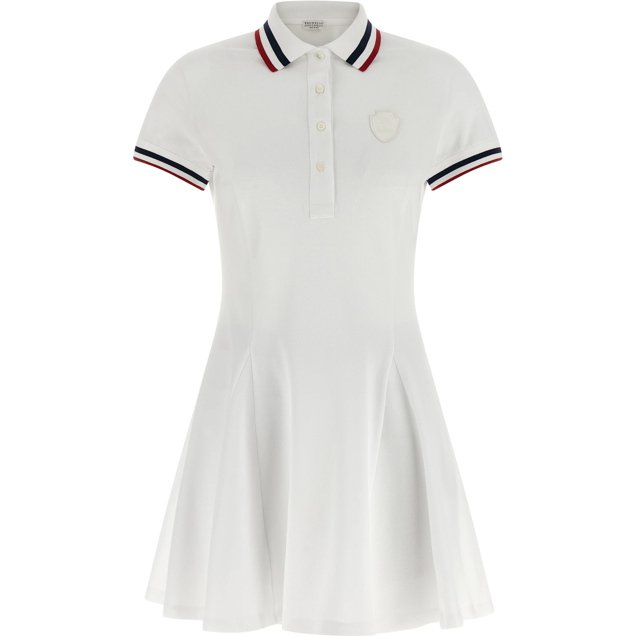 White Cotton Short Dress