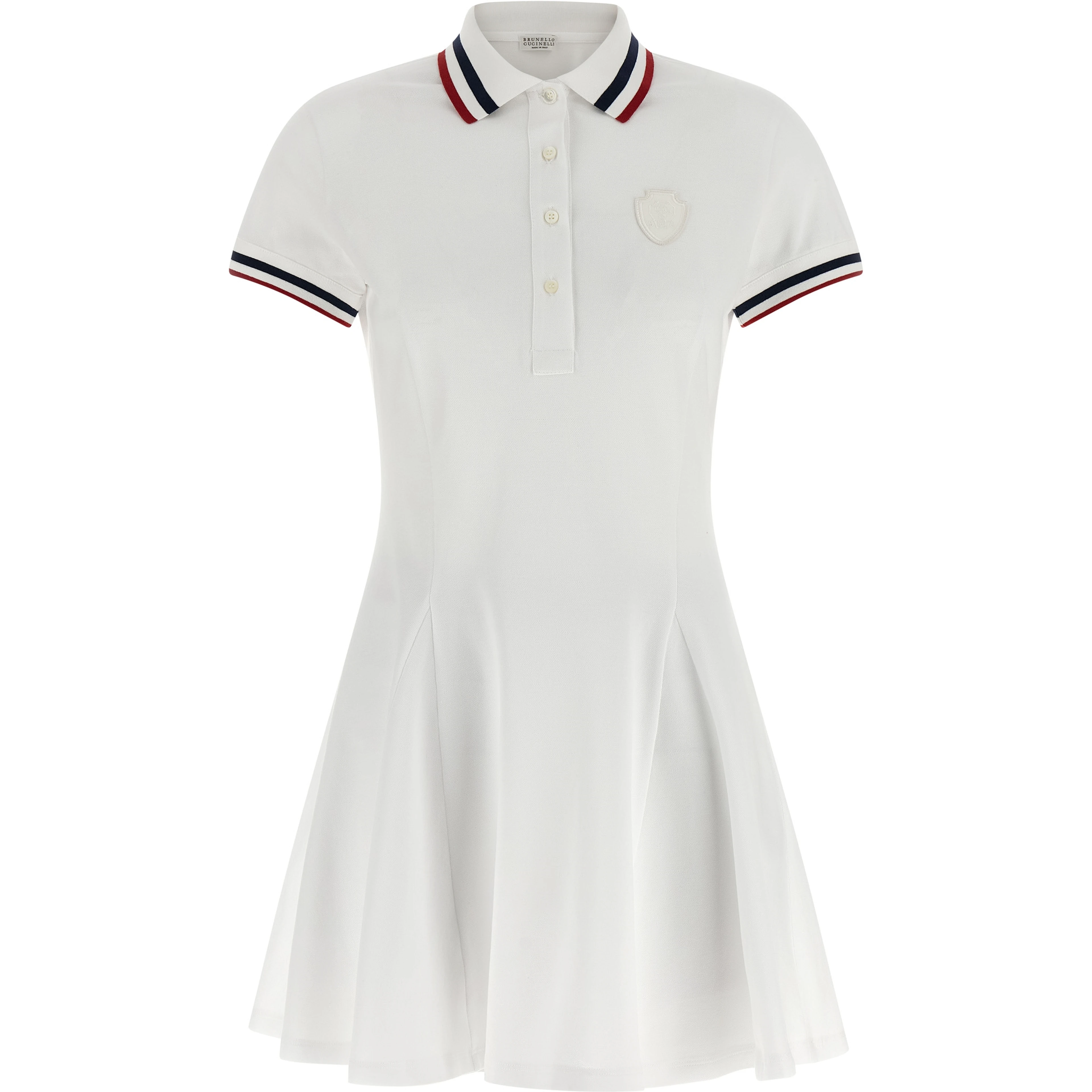 White Cotton Short Dress