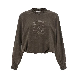 Brown Cotton Sweatshirt