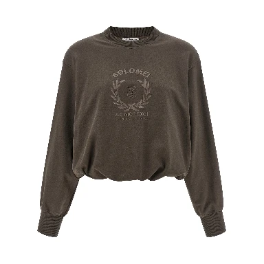 Brown Cotton Sweatshirt