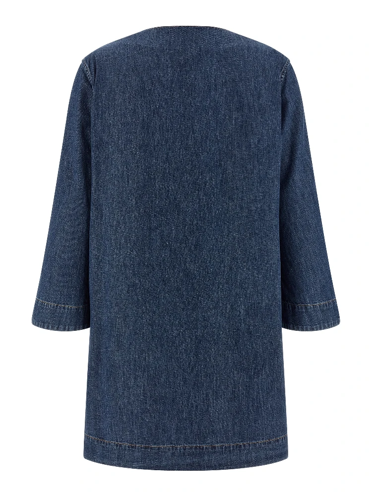 Blue Cotton Short Dress alternative