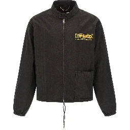 Gray Cotton Shell Jacket
