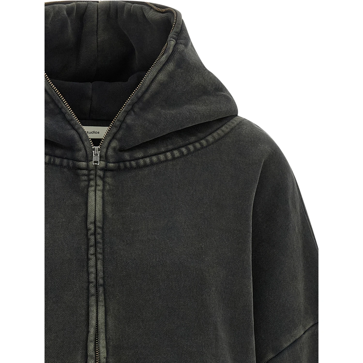 Gray Cotton Hoodie