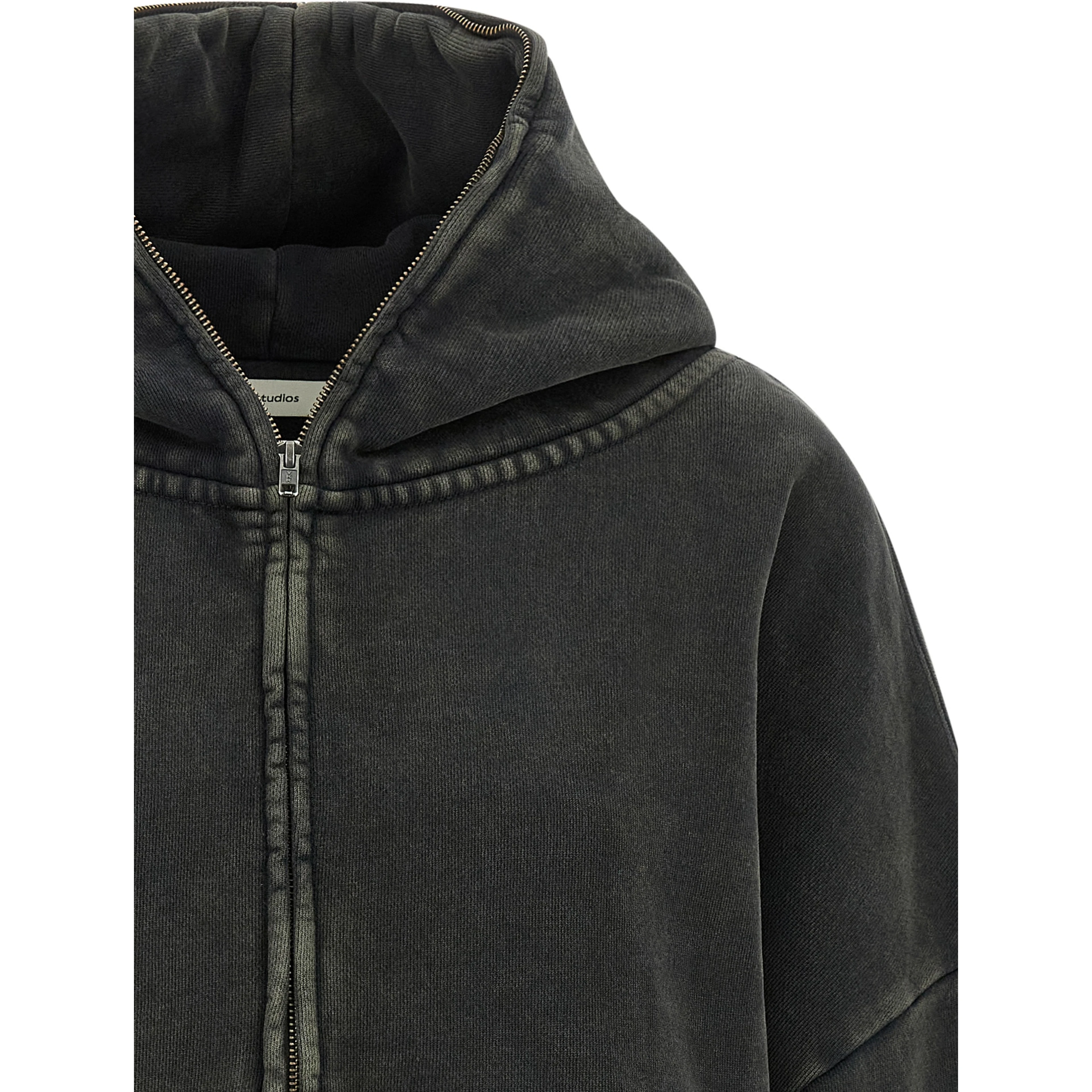 Gray Cotton Hoodie