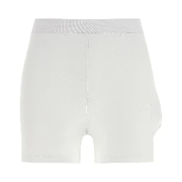 White Cotton Short Dress