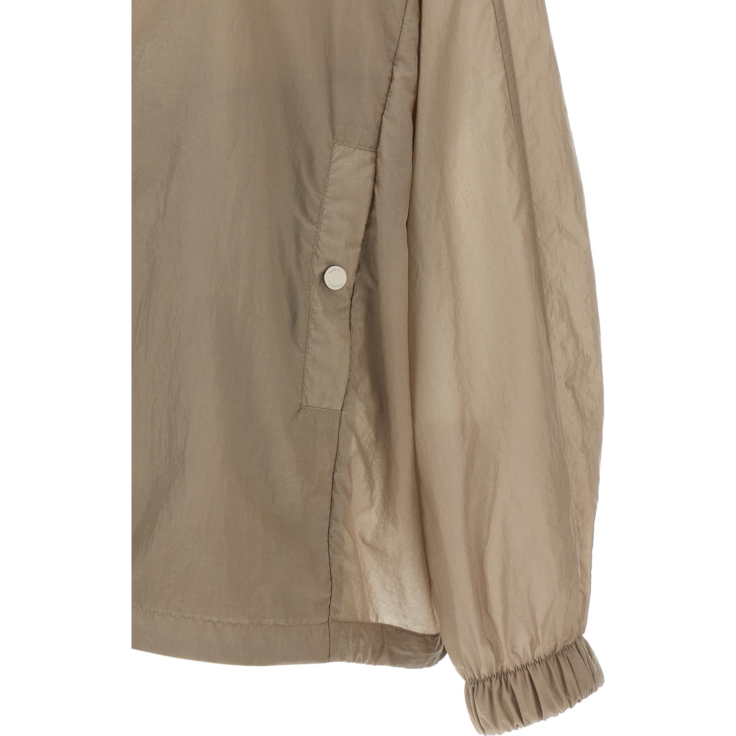 Beige Polyester Shell Jacket