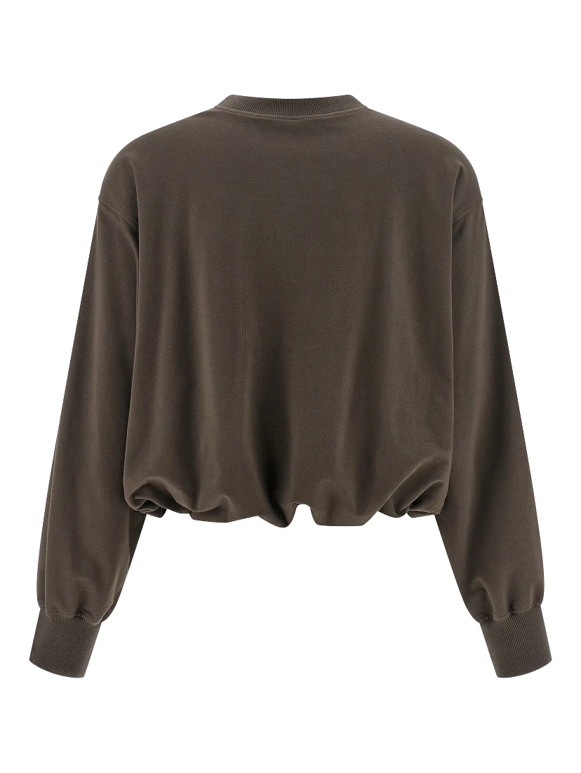 Brown Cotton Sweatshirt