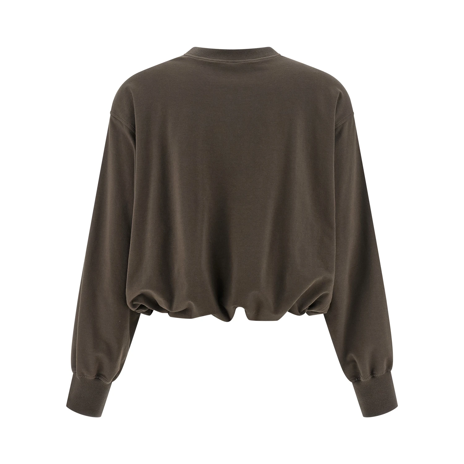 Brown Cotton Sweatshirt