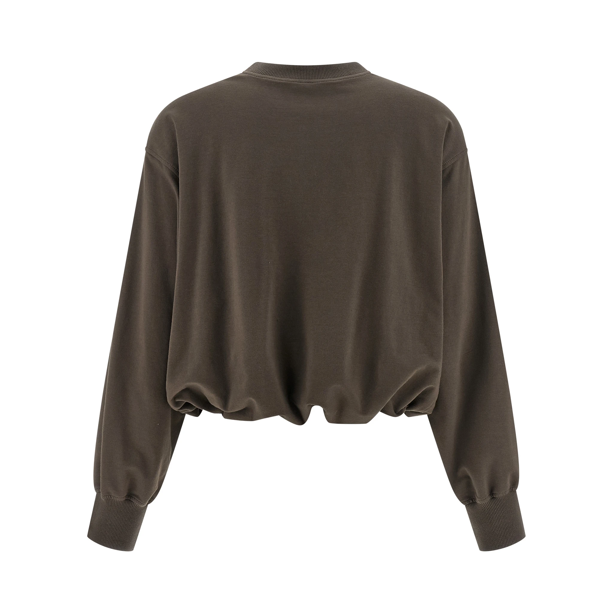 Brown Cotton Sweatshirt