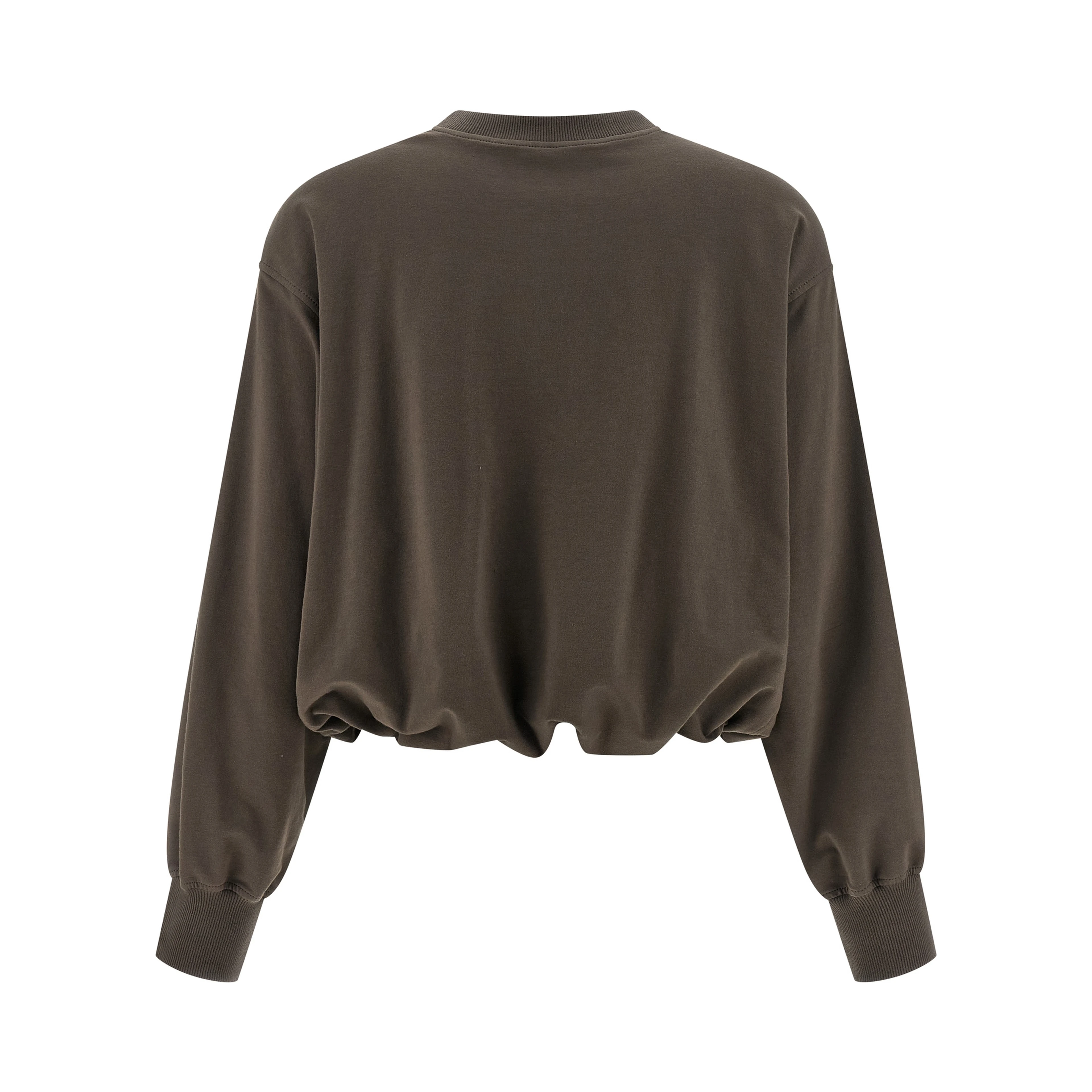 Brown Cotton Sweatshirt