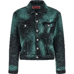 Gray Cotton Denim Jacket