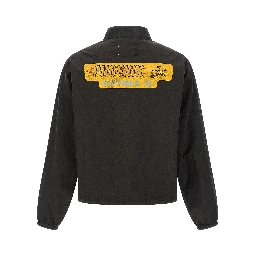 Gray Cotton Shell Jacket
