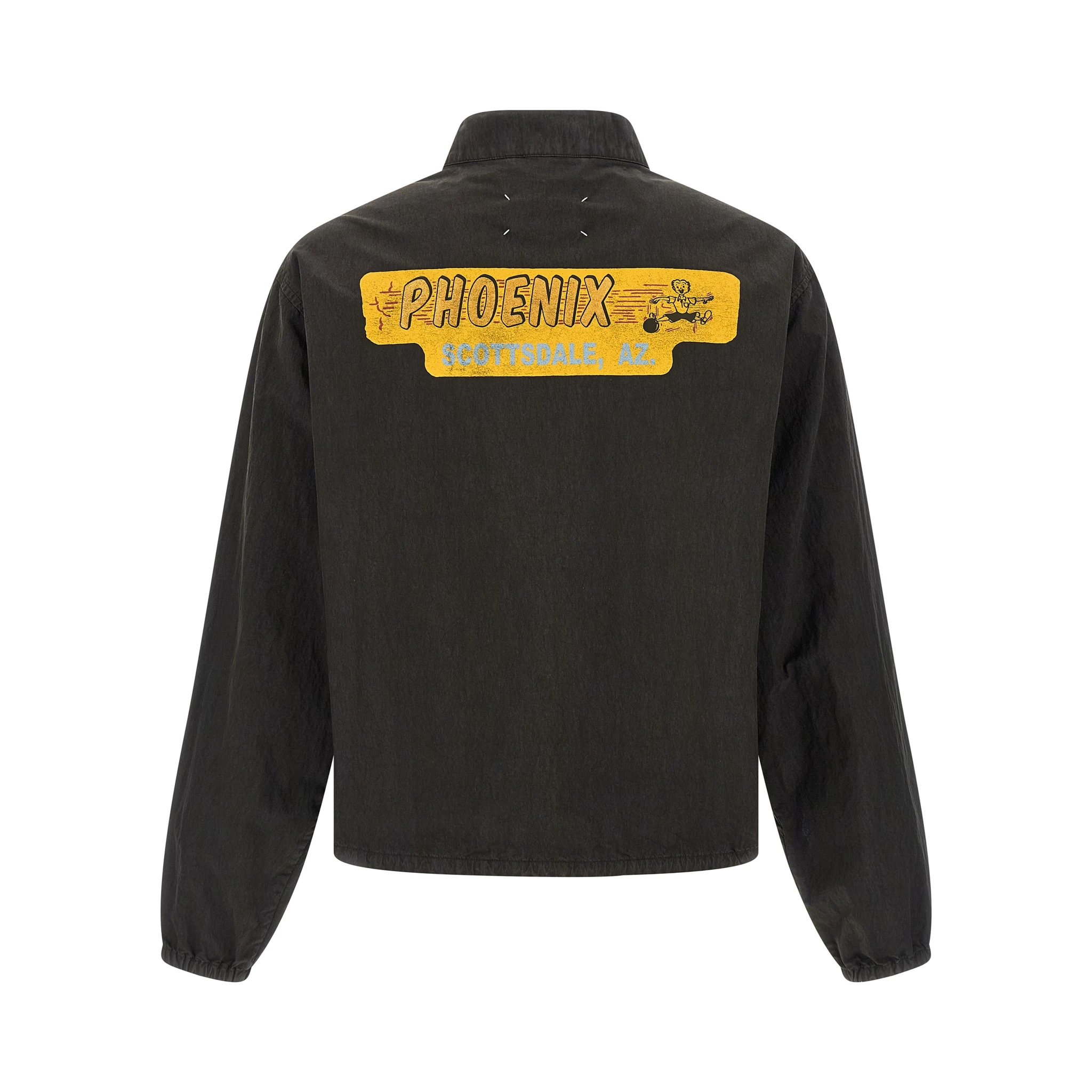 Gray Cotton Shell Jacket