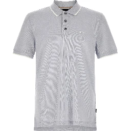 Blue Cotton Polo Shirt