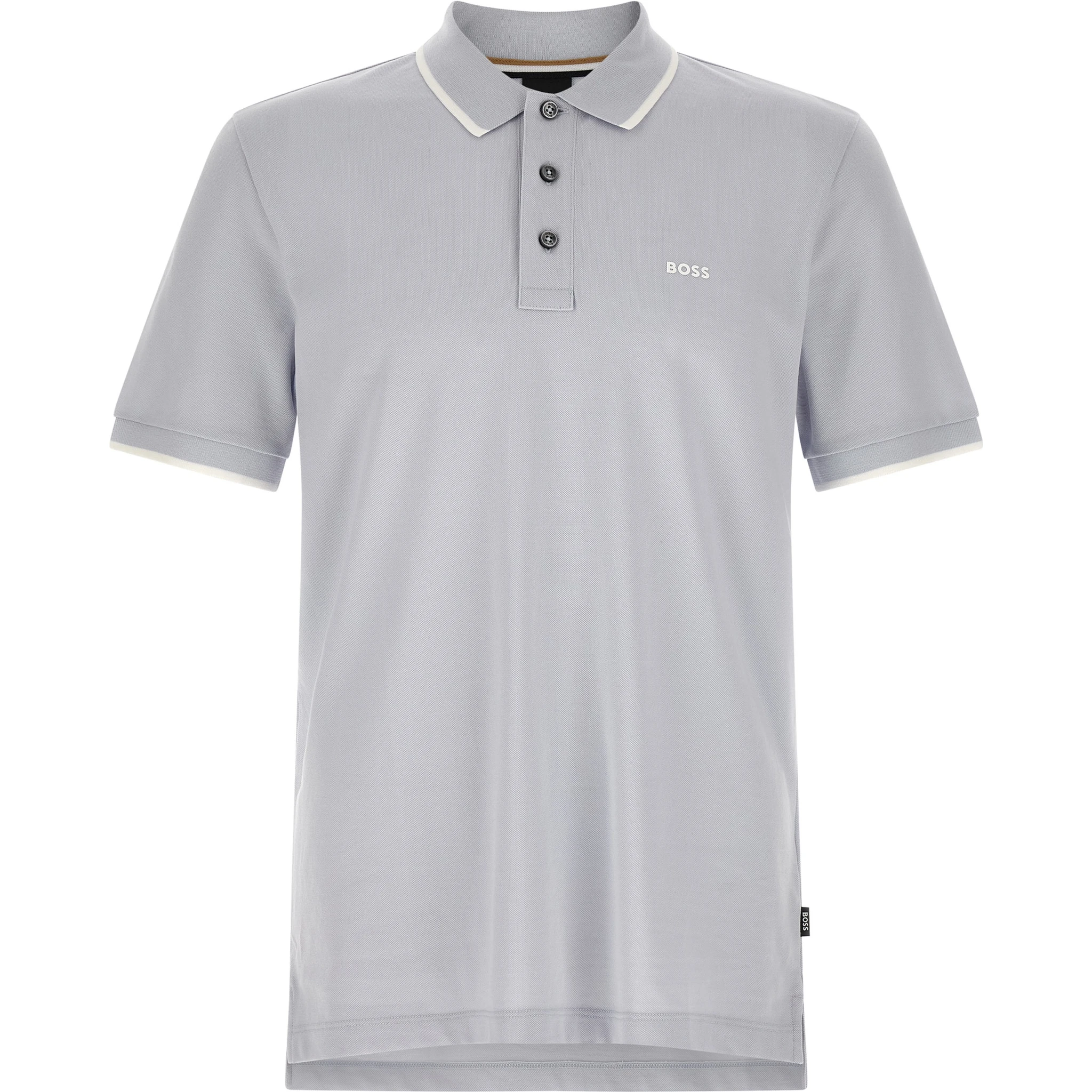 Blue Cotton Polo Shirt