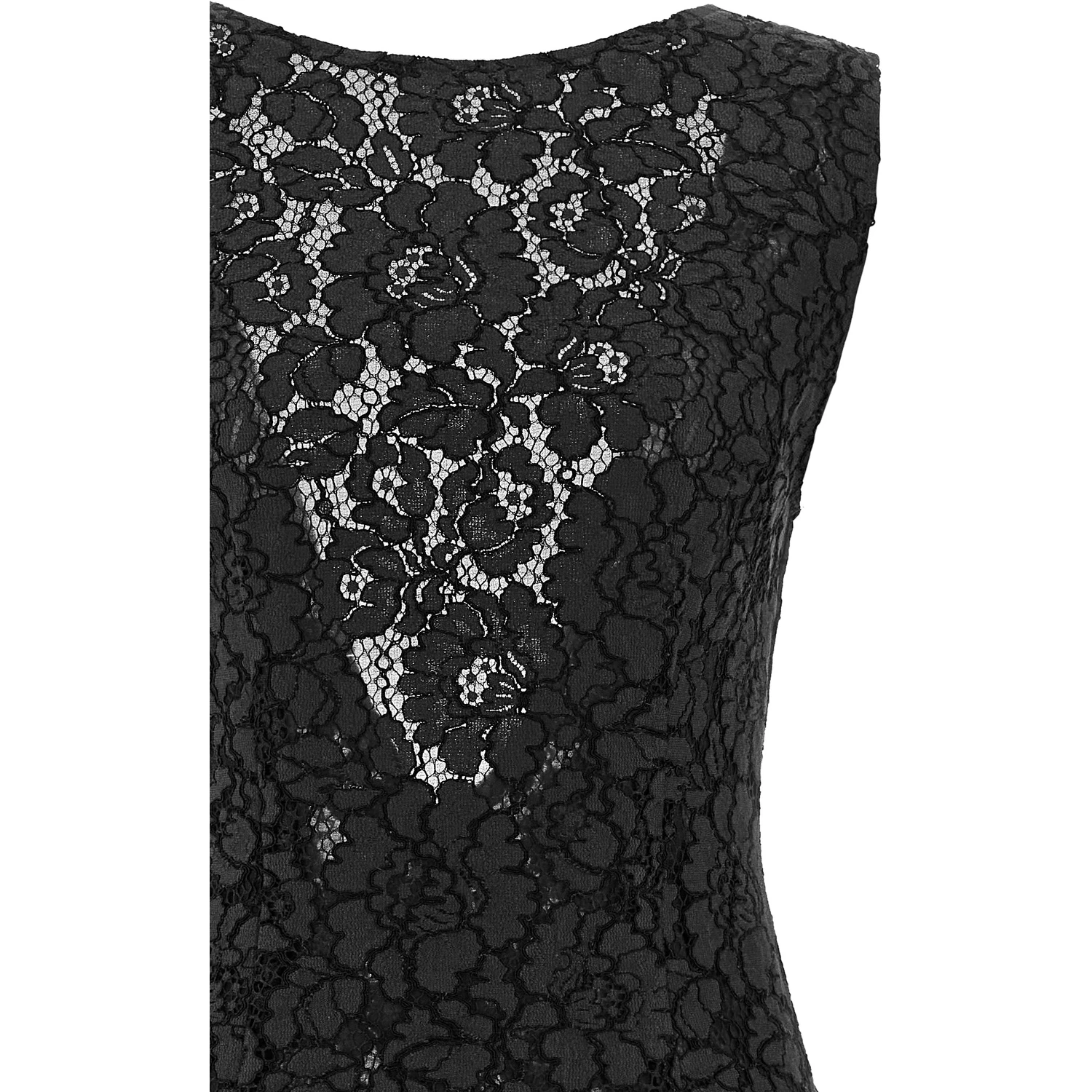Black Cotton Midi Dress