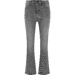 Gray Cotton Skinny Jeans