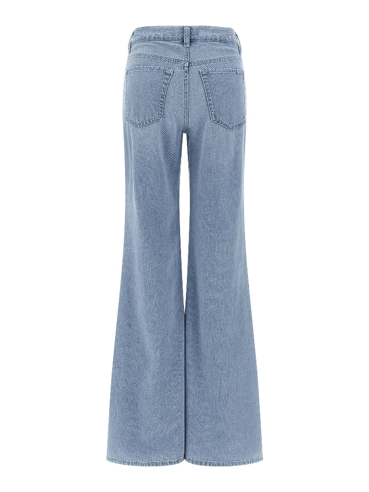 Blue Cotton Flared Jeans alternative