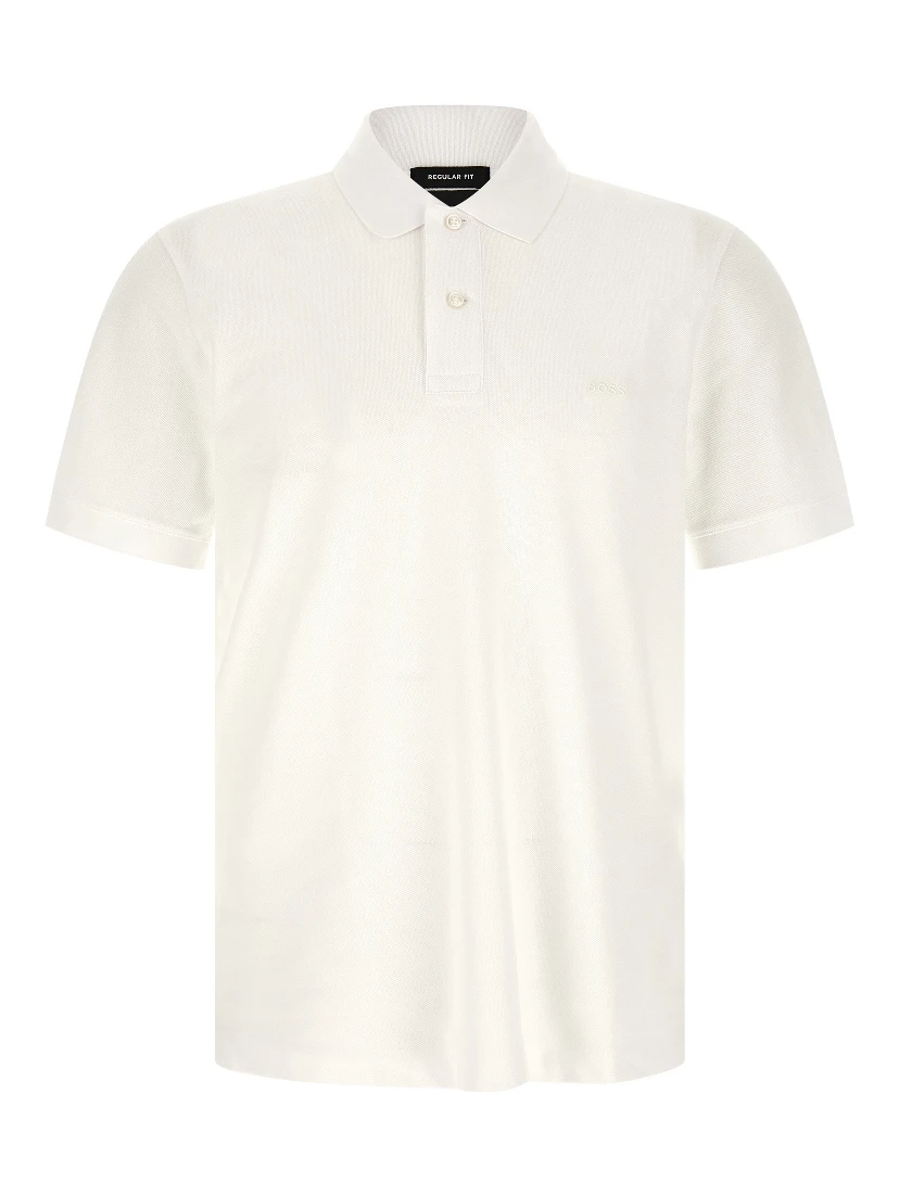 White Cotton Polo Shirt