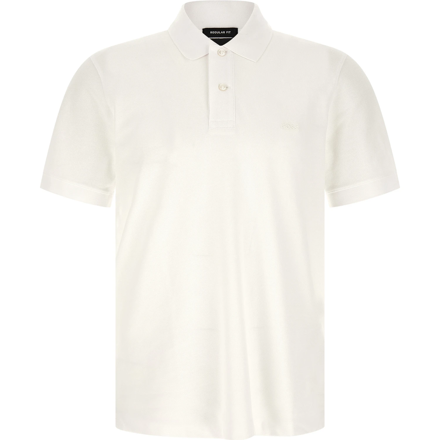 White Cotton Polo Shirt