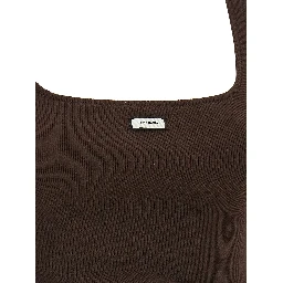 Brown Cotton Tank Tops