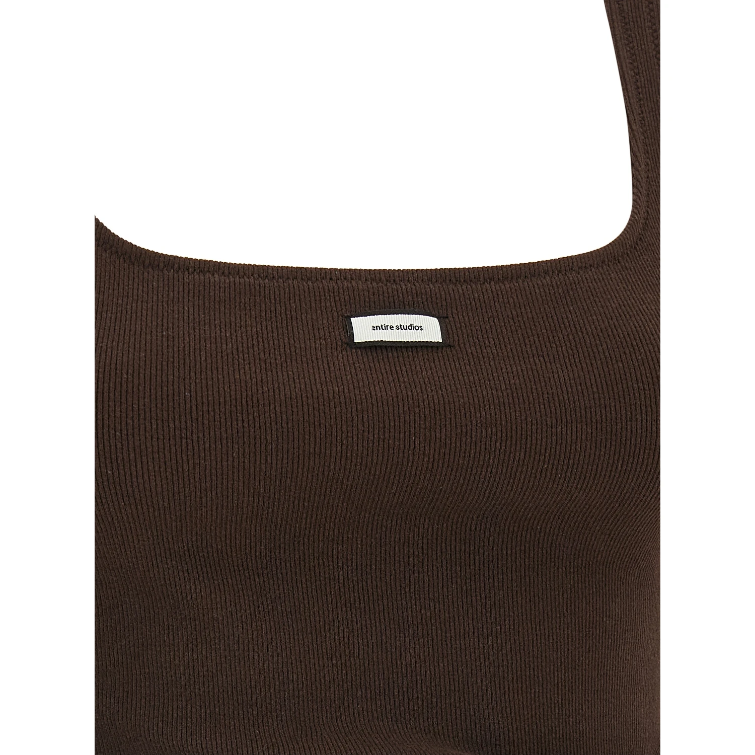 Brown Cotton Tank Tops
