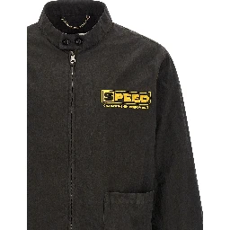 Gray Cotton Shell Jacket