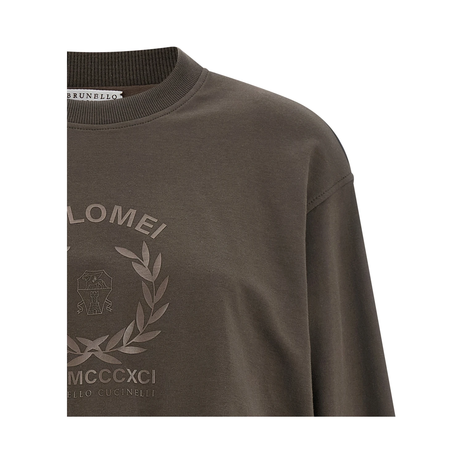 Brown Cotton Sweatshirt