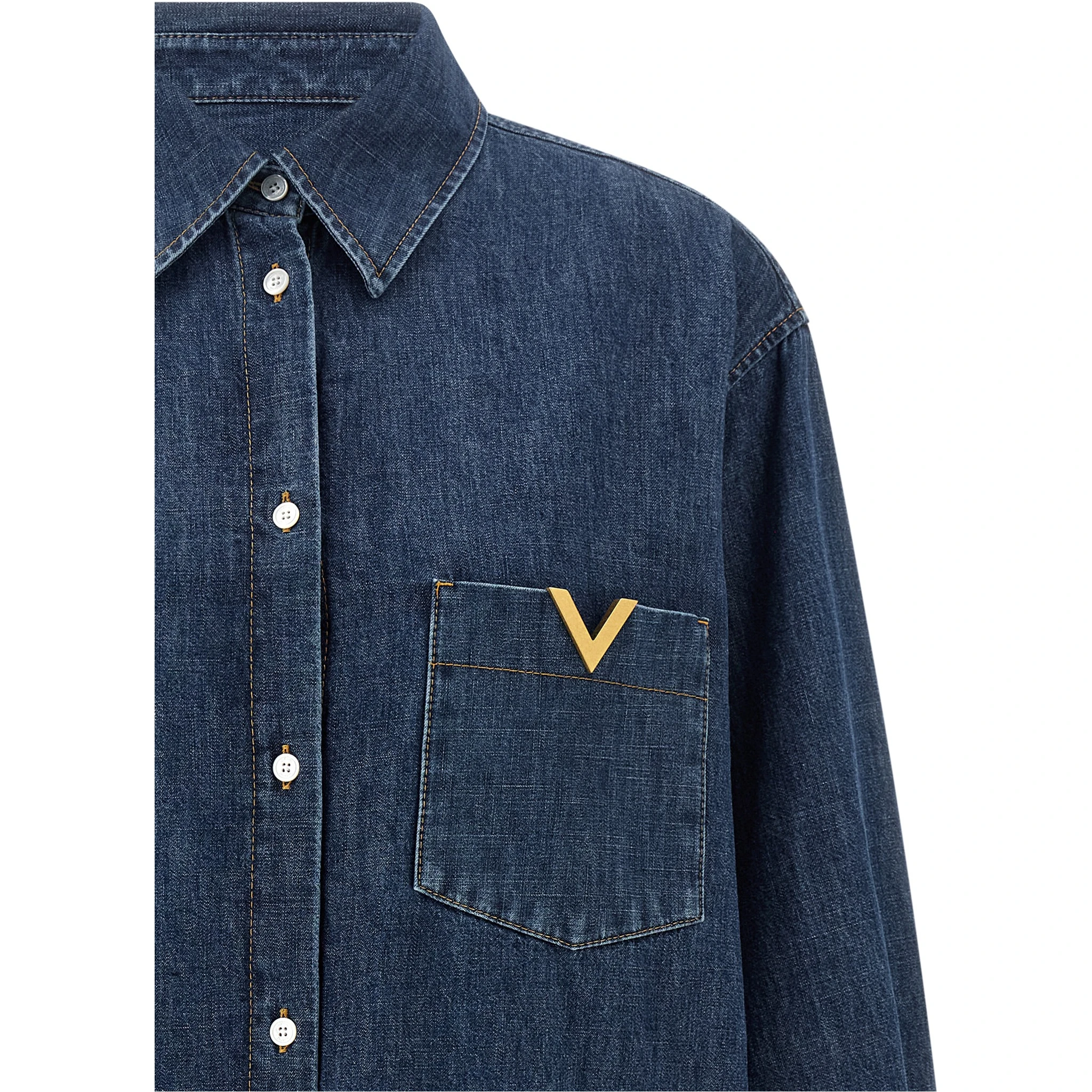 Blue Cotton Blouse